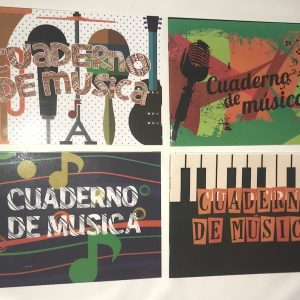 CUADERNO MUSICAL PENTAGRAMADO PEQUEÑO NESSAN AM30