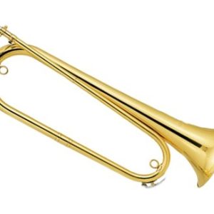 CORNETA DORADA CON ESTUCHE KOMPASS KBC160